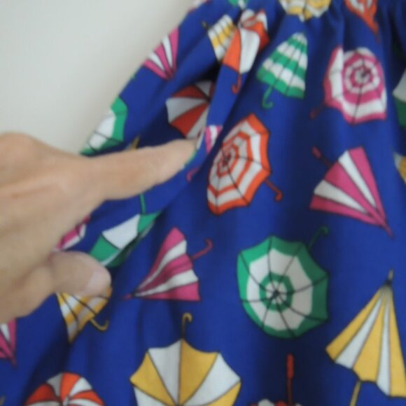 Ladies 2 Pc Shorts Skort Set Size L (Size M) Umbrella Print by Picone Sport NWOT - Picture 11 of 16